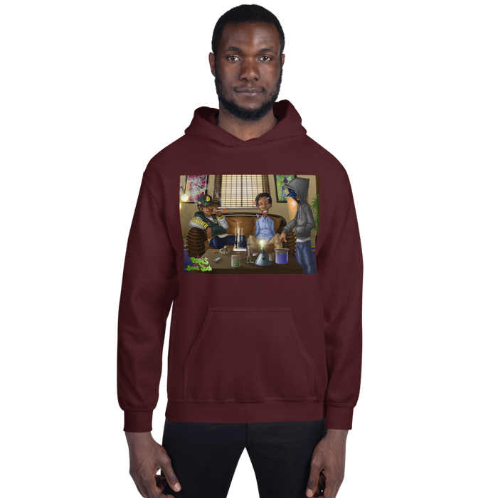 Super High School Unisex Hoodie Front and Back Print