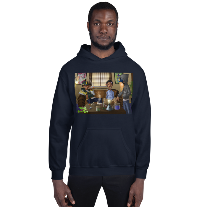 Super High School Unisex Hoodie Front and Back Print