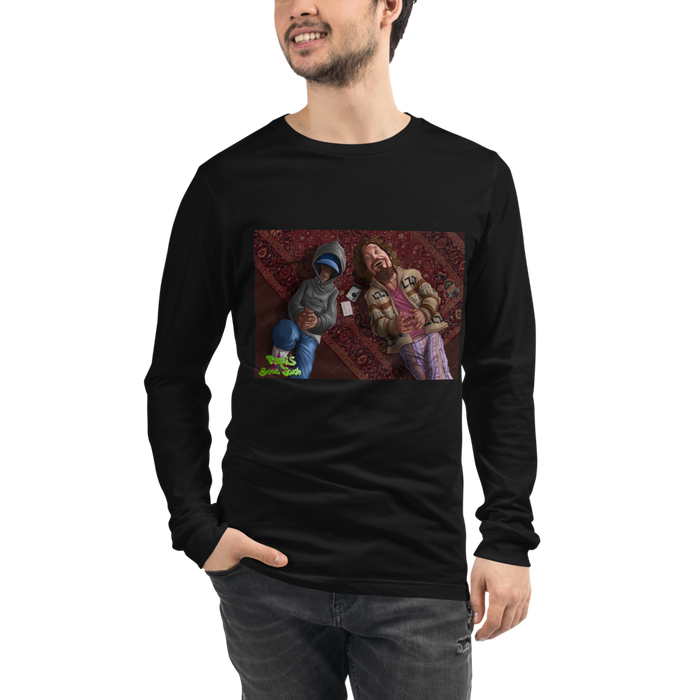 Perfect Rug, Perfect Bud Unisex Long Sleeve Tee Front Print