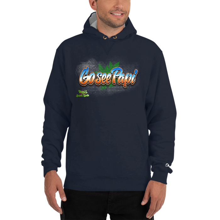 Champion back print hoodie hotsell